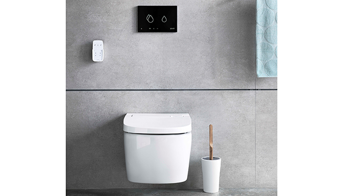 Designed to look like a standard, streamlined WC, VitrA’s wall-hung V-Care shower toilet is packed with features including automatic seat warming and odour elimination