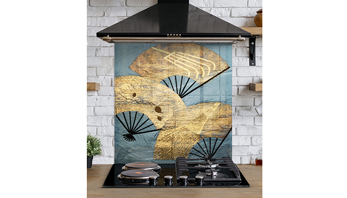 Splashback from a 19th-Century Japanese fabric design