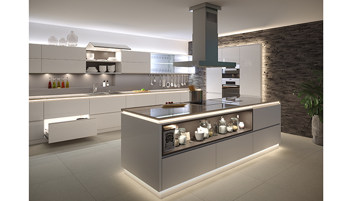 How layering lighting can work in a kitchen scheme