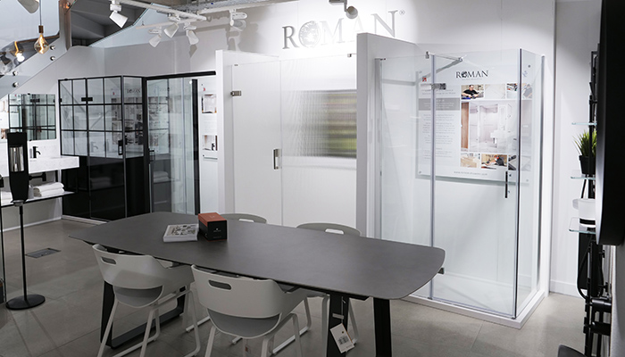 One of the three meeting spaces in the new A&D showroom