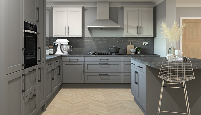 ArtiCAD-Pro light and dark grey kitchen