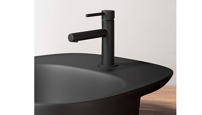 VitrA’s Plural basin with Origin mixer in matt black