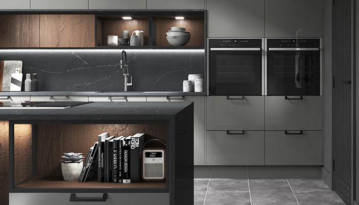 Silestone Quartz in Charcoal Soapstone, available from PWS, comes in 12mm, 20mm and 30mm thicknesses, and either Polished or Suede finishes