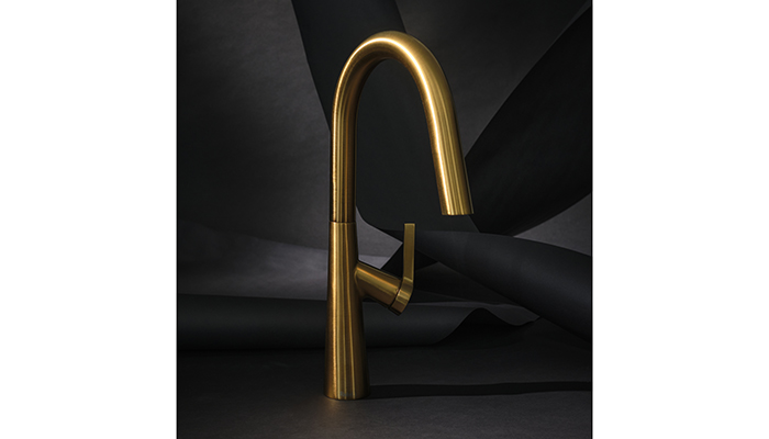 5 – Along with the newest products from its Perrin & Rowe and Shaws brands, House of Rohl will be presenting Riobel for the first time outside of its London showroom. The five kitchen taps being shown include the beautiful Ludik design in brass. It’s a striking sculptural piece that functions beautifully, too – the Boomerang™ 2-jet retractable hand spray with integrated swivel slips back into position with ease