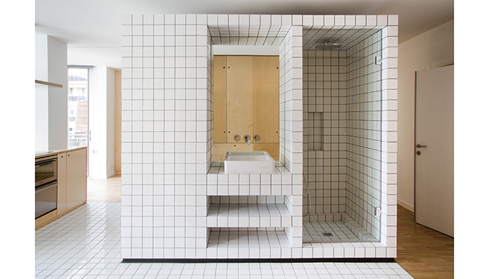 Also receiving a special mention in the interior design category, ‘JM55’ by BURR caught the judging panel’s eye for its capacity to create vibrant interiors in such a small space, utilising a single central tile feature around which all the other spaces revolve