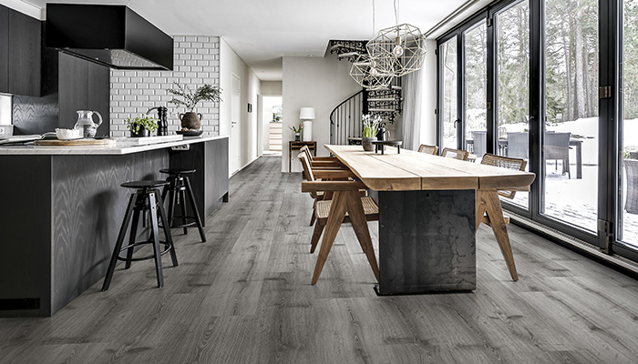 Didnok is part of the Nordic Classic Collection – a brand-new collection of luxury tiles from Kährs. The design is enhanced by registered embossing, authentically replicating the grain of wood in every detail for an authentic look and feel. All floors in the Nordic Classic Collection feature the innovative 5G click system and a rigid SPC core, making them highly stable and easy to install