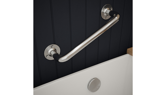 The Brushed Stainless Steel Grab Rail