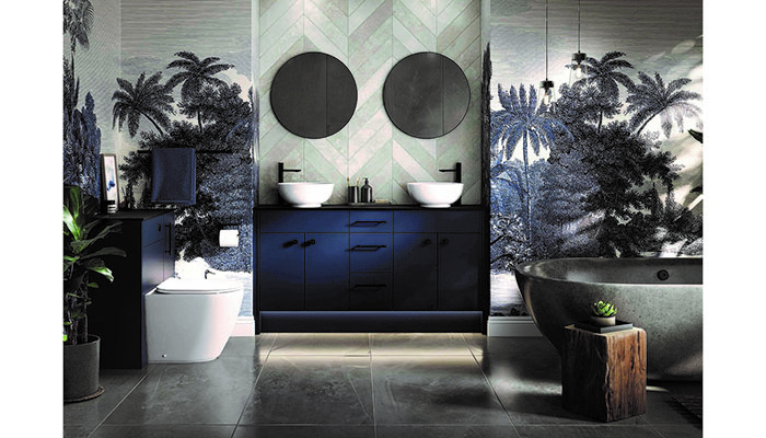 Designed to offer a straightforward and sophisticated solution, HiB’s Genesis fitted bathroom furniture range offers full flexibility, easy-fit installation and high end styling. It’s shown here in Midnight Blue