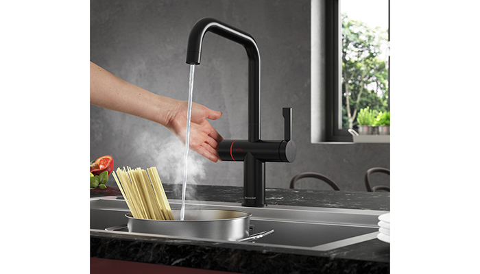 The Magus 4 Kettle Tap is available in on-trend finishes, applied using a PVD coating process