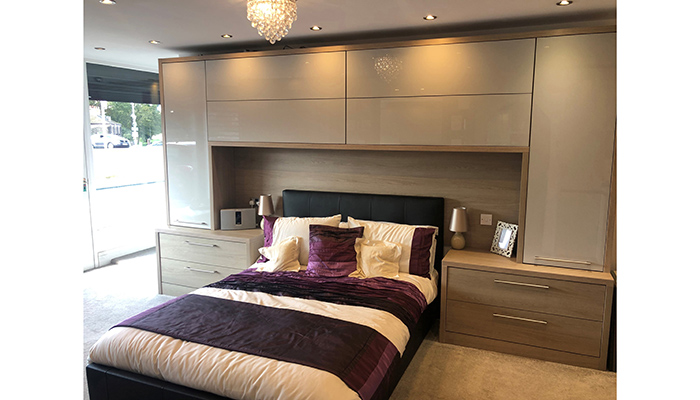 Daval Garda Cashmere High Gloss & Varenna Oak, Danby Interiors