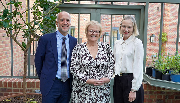 Pictured, from left to right: Paul Crow, MD of Ripples; Yvonne Orgill, MD of UWLA; and Nicola Crow, sales director of Ripples