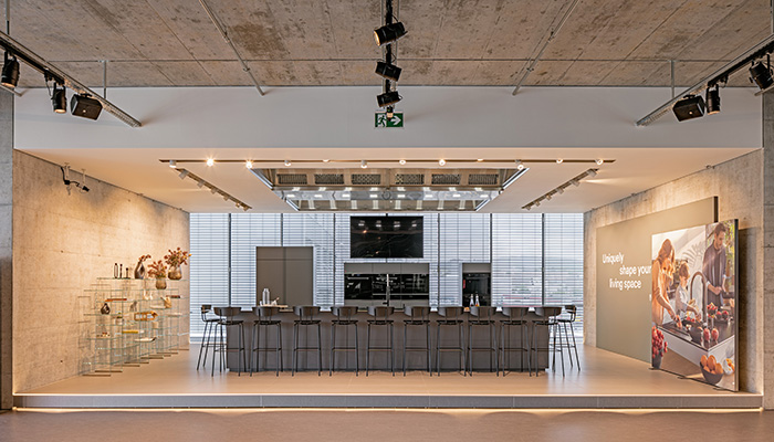 The Showcooking Area at Franke's Aarburg showroom 