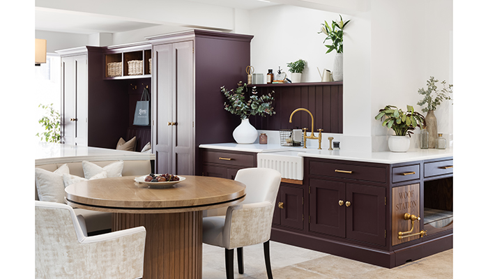 Boot and utility room furniture, on display in the showroom