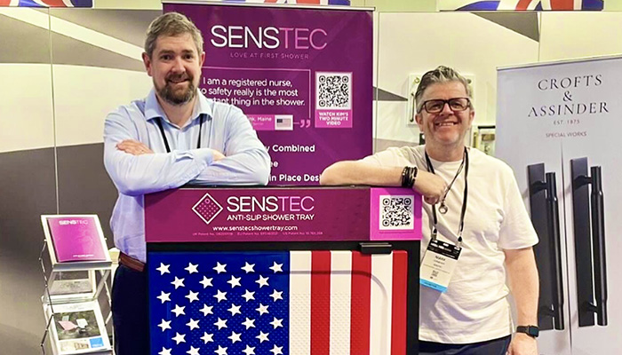 SENSTEC USA MD Mark Conacher (right) with SENSTEC owner and inventor Christopher Hackett (left)