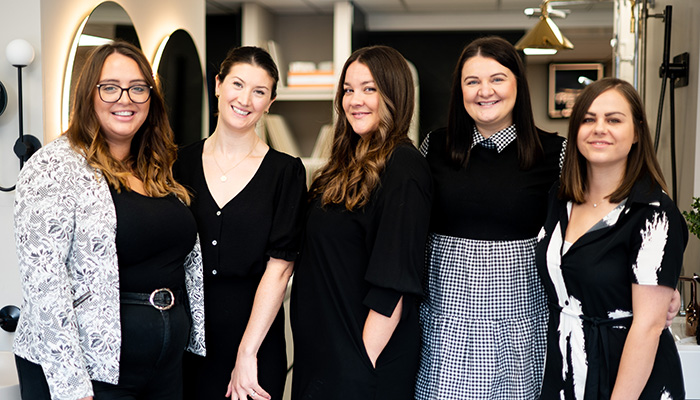 The Tap End’s all-female showroom and design team