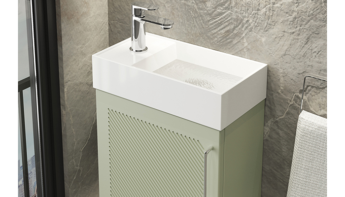 The Everest design features a sleek diagonal fluted pattern for a modern aesthetic