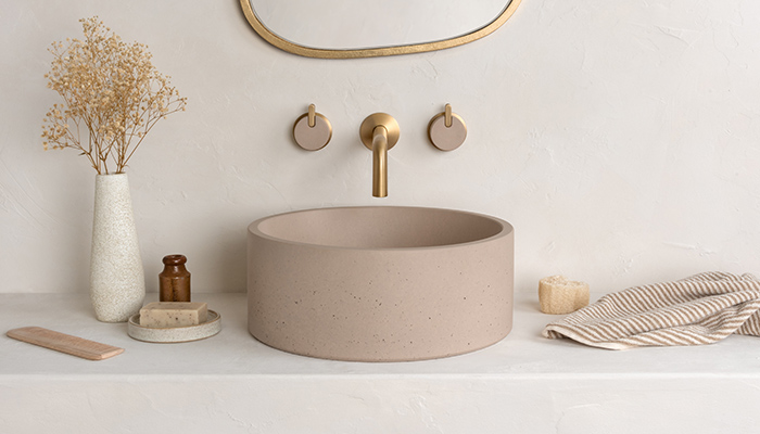Oska countertop basin in Wheat
