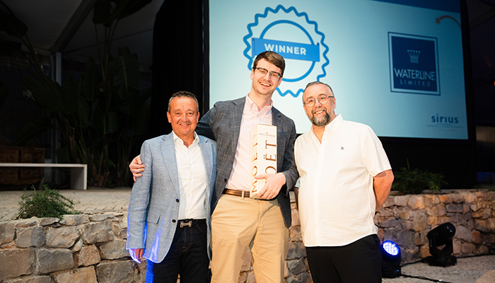 Sirius’ International Conference in Vilamoura earlier this year concluded with a gala dinner where new approved supplier Waterline was awarded Best Supplier