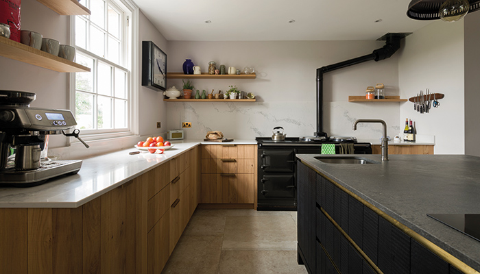 Sissinghurst, Inglis Hall, Caesarstone 5031 Statuario Maximus with 4033 Rugged Concrete