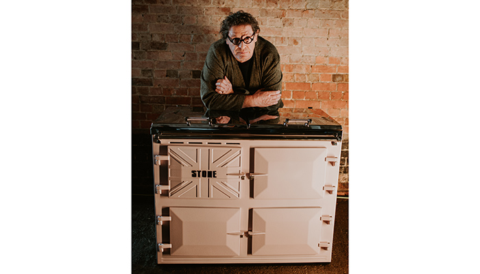 Chef Marco Pierre White with the MPW Signature range cooker, which he helped to design