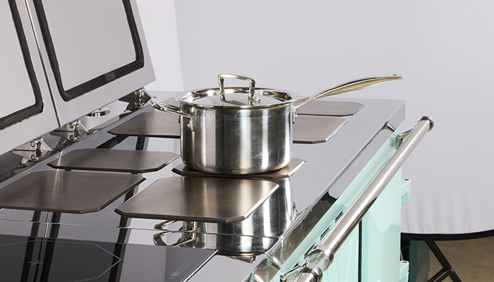 Stone Cookers feature a cast iron and engineered stone design which holds and evenly distributes heat to create crisp and flavourful meals