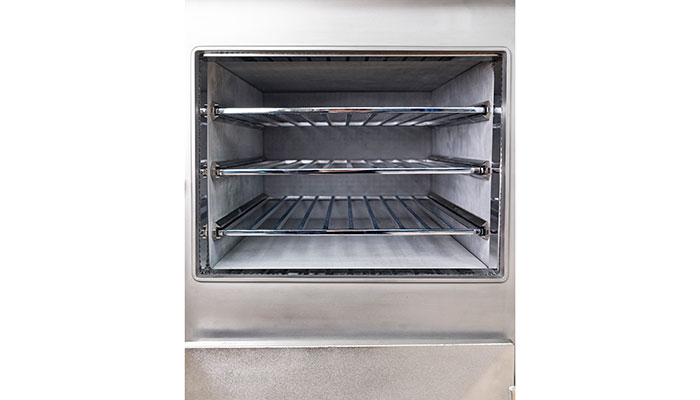 The ovens are stone lined, which the company says provides cleaner, healthier cooking 