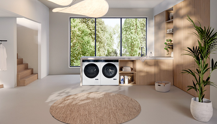 Miele’s W2 Nova Edition washing machine joins the T2 Nova Edition tumble dryer, both set to launch in the UK in April 2025. SteamCare helps to minimise creasing, and delicate wash programs protect fabrics like wool and silk – the perfect laundry combination for a super-efficient utility room