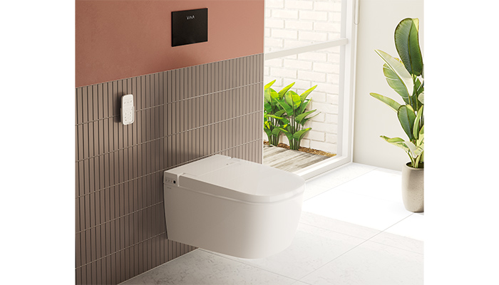 VitrA’s award-winning V-Care smart toilet has been designed to offer a ‘fully customisable and touch-free washing experience’. Key features include its heated seat, adjustable water temperature and air purification function