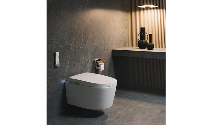 Launched at ISH, Roca’s new In-Wash Insignia WC features Roca Connect, a cloud-based smart system that provides real-time data on water usage and maintenance alerts. Users can customise washing modes, drying settings and seat temperature via a remote control or mobile app