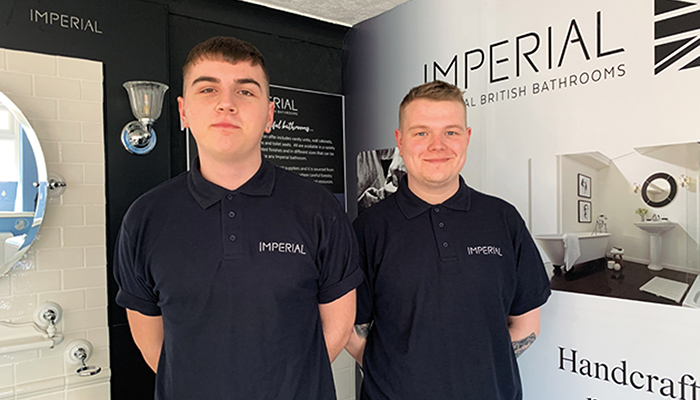 IBC Group welcomes two new apprentices at Imperial Bathrooms