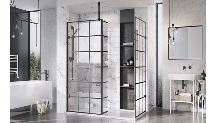 How black grid shower enclosures are still in the frame with consumers