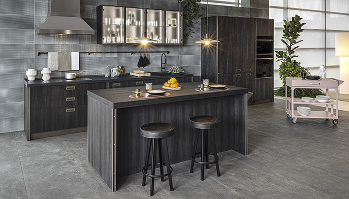 Scavolini showcases Diesel Get Together kitchen in Milan