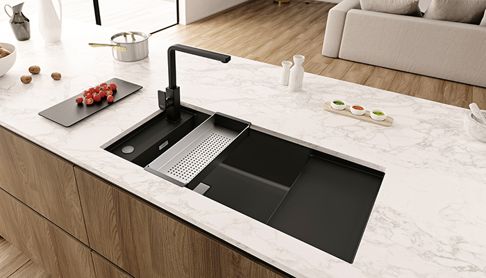 Franke adds new Matt Black finish to Fresno Fragranite sink