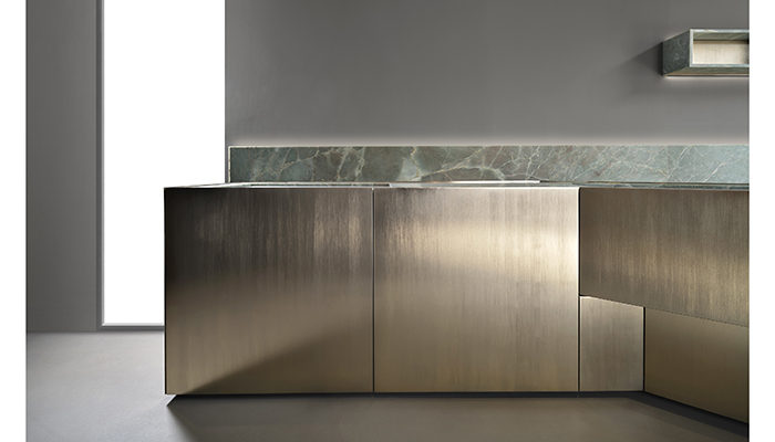 MinottiCucine unveils new 24k gold Maya kitchen design