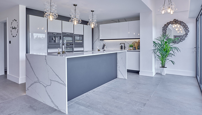 Characterful and functional CRL Quartz Calacatta