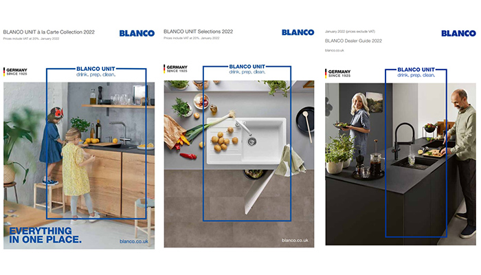 Blanco launches three new brochures for retailers and homeowners