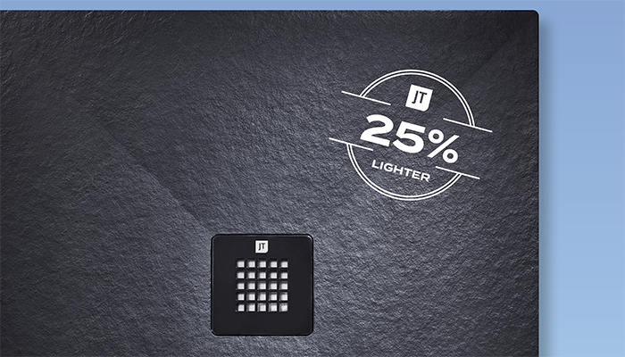 JT announces 25% weight reduction across all resin shower trays