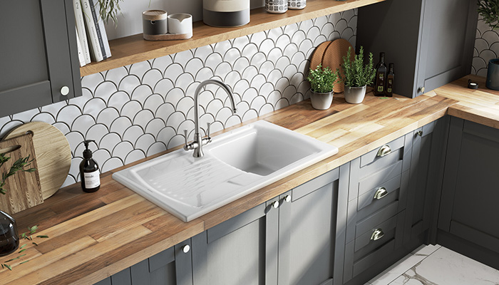 Rangemaster expands fire-clay ceramic sink range with Tenby