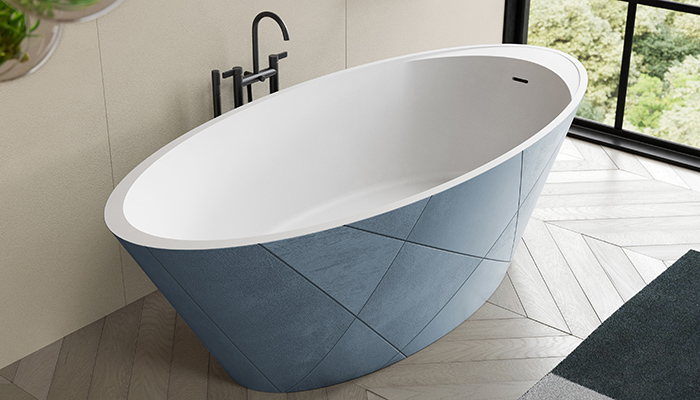Acquabella reveals new two-colour pairing for Opal Quiz bath
