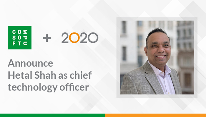 Hetal Shah joins Compusoft + 2020 as chief technology officer