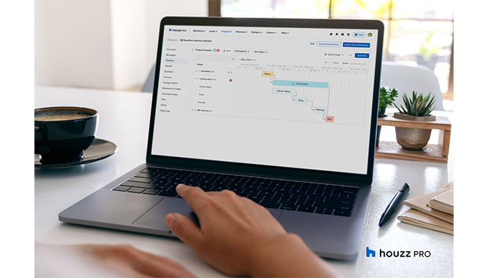 Houzz upgrades timeline feature to help keep design projects on track