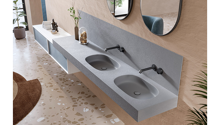 Acquabella unveils Infinity Countertops with integrated Round basins