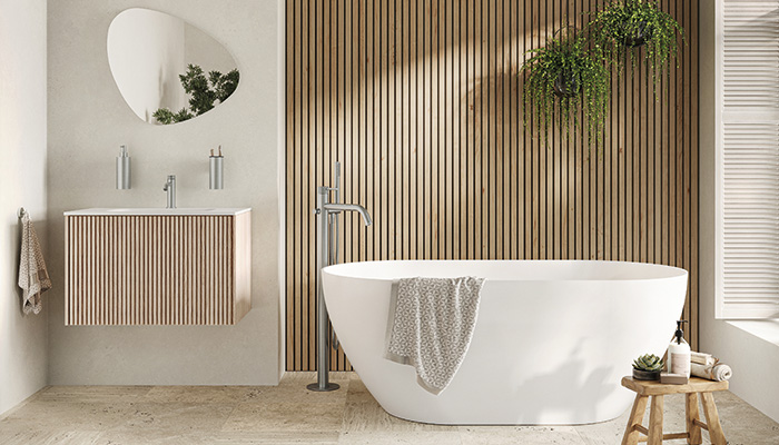 Crosswater introduces new Limit textured bathroom furniture collection
