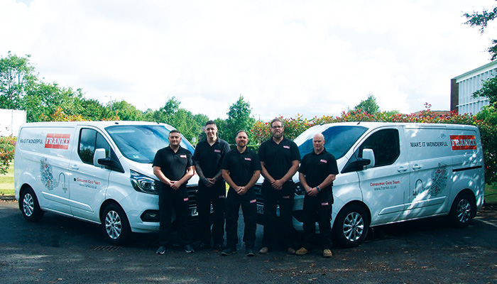 Franke invests in aftercare service with expanded team
