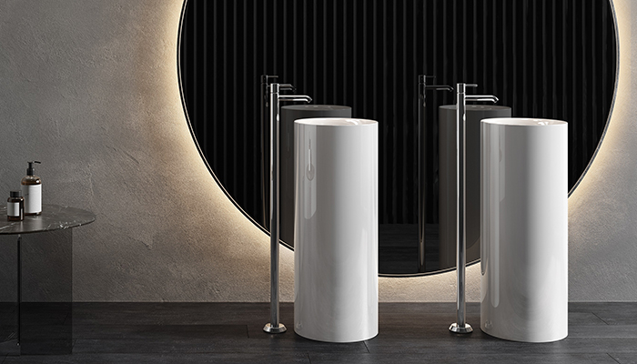 10 sculptural floorstanding basins to create that high-end hotel look