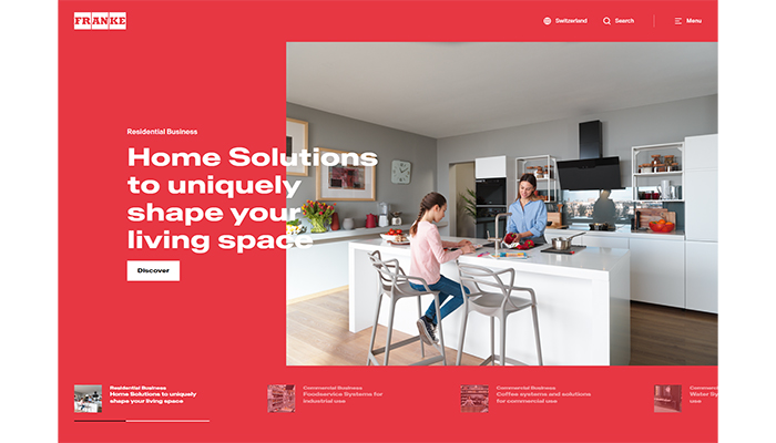 Franke Group introduces new brand identity across all platforms