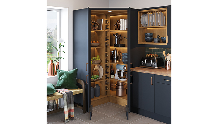 TKC introduces new diagonal corner larder to help maximise storage