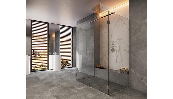 Minimalist shower design is a bespoke option with CRL