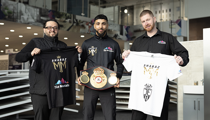 Tile Mountain becomes official sponsor of boxer Shabaz Masoud