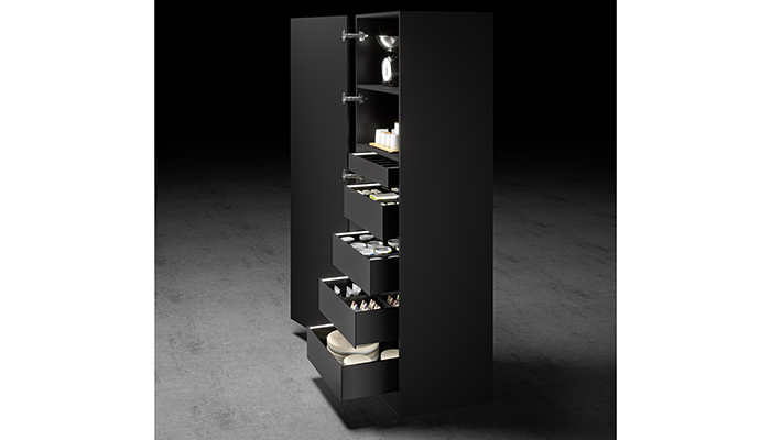 Hettich unveils new illuminated larder storage concept LightTower